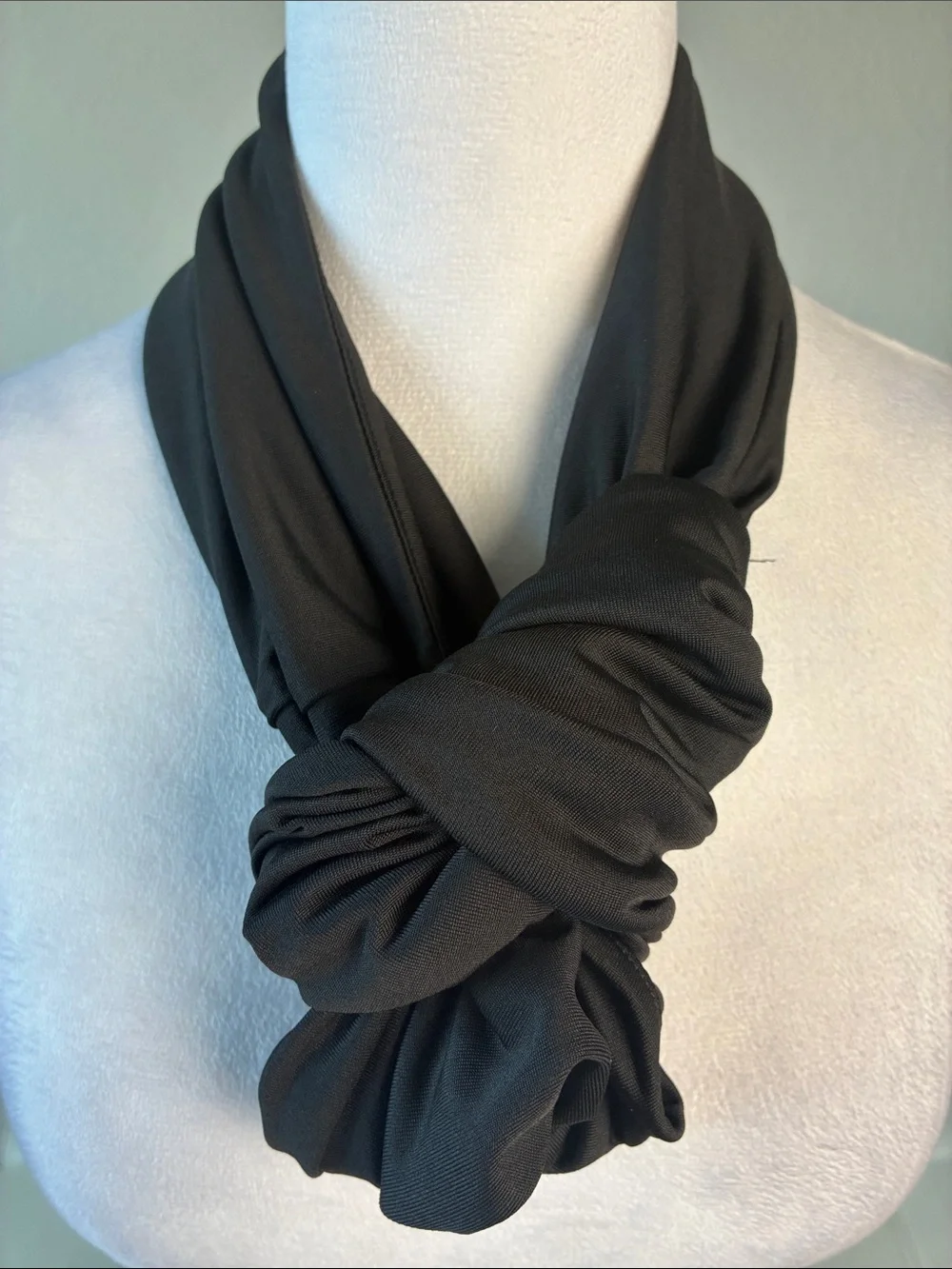 Eloquii Elegant Black Infinity Scarf